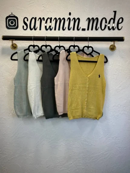 تاپ زنانه ریزبافت