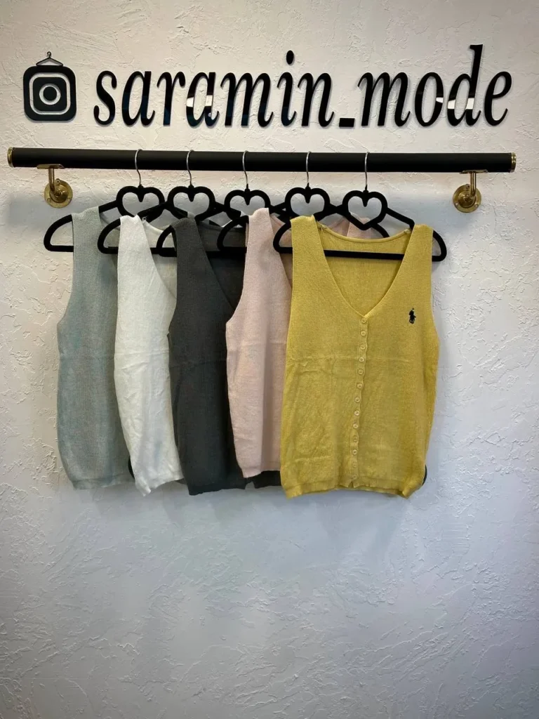 تاپ زنانه ریزبافت